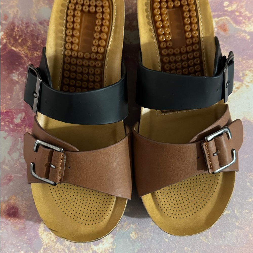 Stylish Black and Brown Women's Sandals